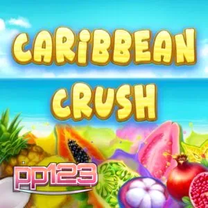 Tampilan visual slot Caribbean Crush dengan tema tropis
